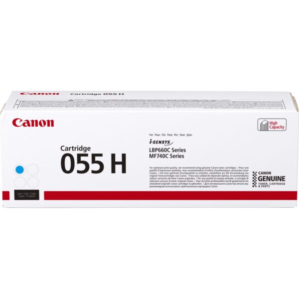 Canon 055H (3019C002/3019C004) originaaltooner tsüaan