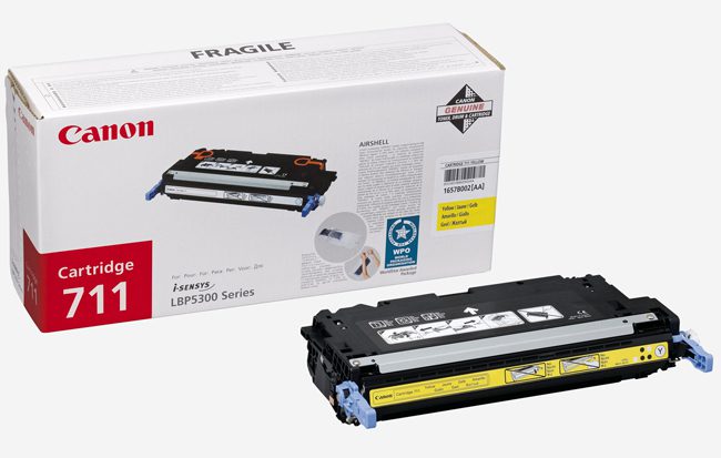Canon 711 (1657B002) originaaltooner kollane