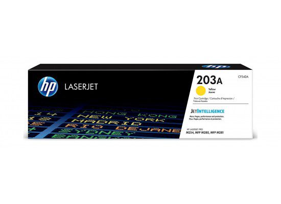 HP No.203A (CF542A) originaaltooner kollane