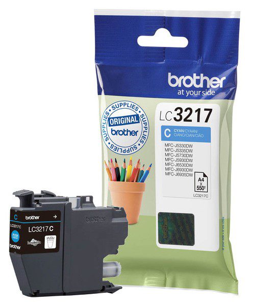 Brother LC3217 originaaltindikassett tsüaan