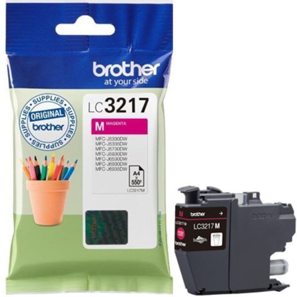 Brother LC3217 originaaltindikassett magenta