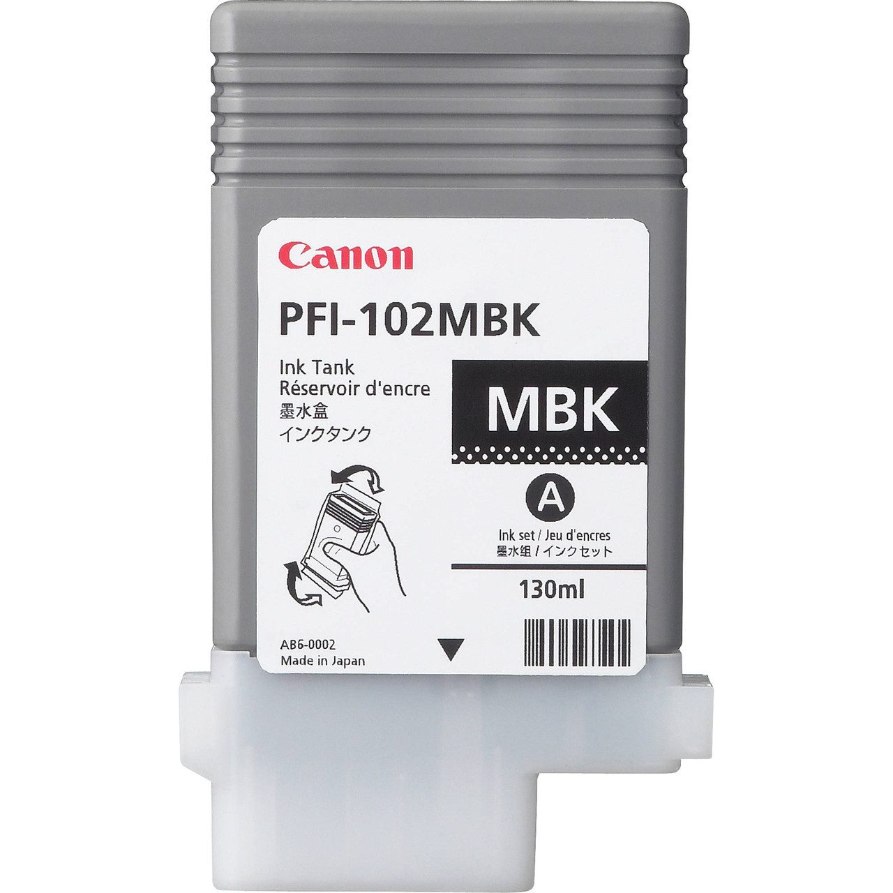 Canon PFI-102K (0894B001) Mat originaaltindikassett must