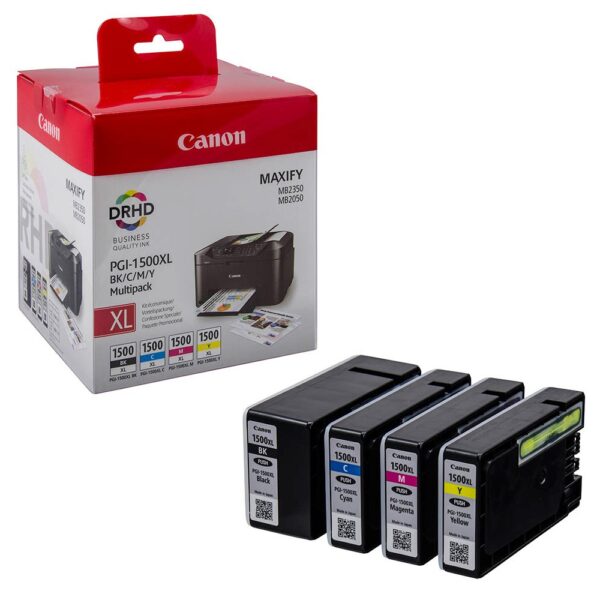 Canon PGI-1500 XL B/C/M/Y (9182B010) originaaltindikassett