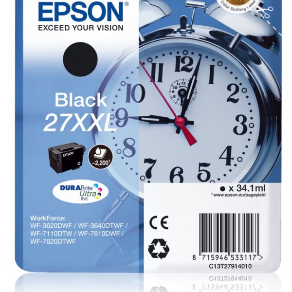 Epson T27XXL (C13T27914012) originaaltindikassett must