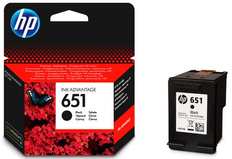 HP No.651 (C2P10AE) originaaltindikassett must