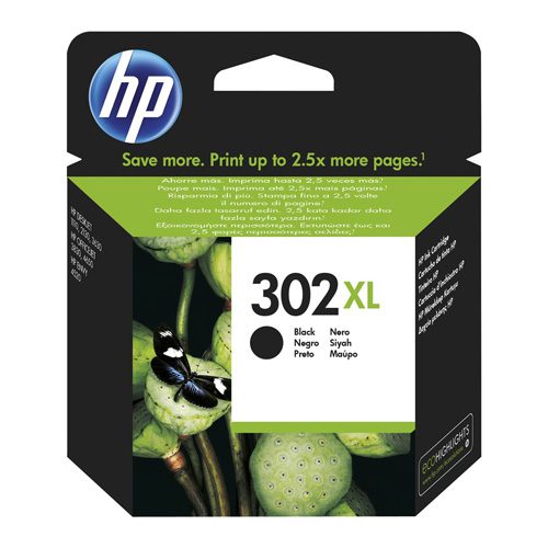 HP No.302XL (F6U68AE) originaaltindikassett must