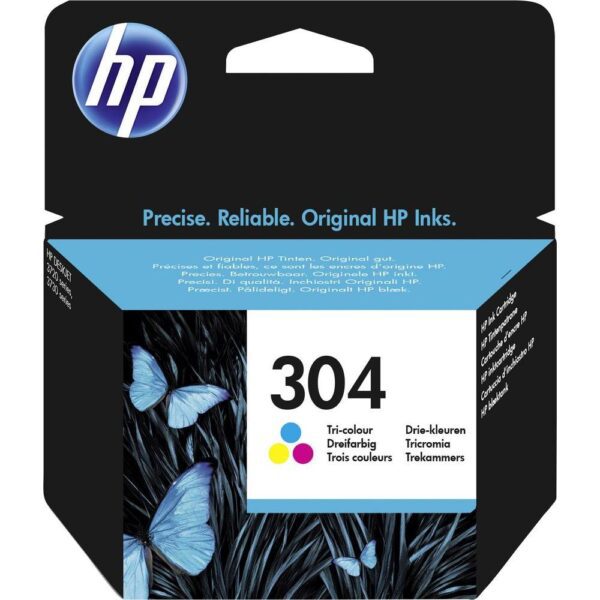 HP No.304A (N9K05AE) 100p. originaaltindikassett värviline