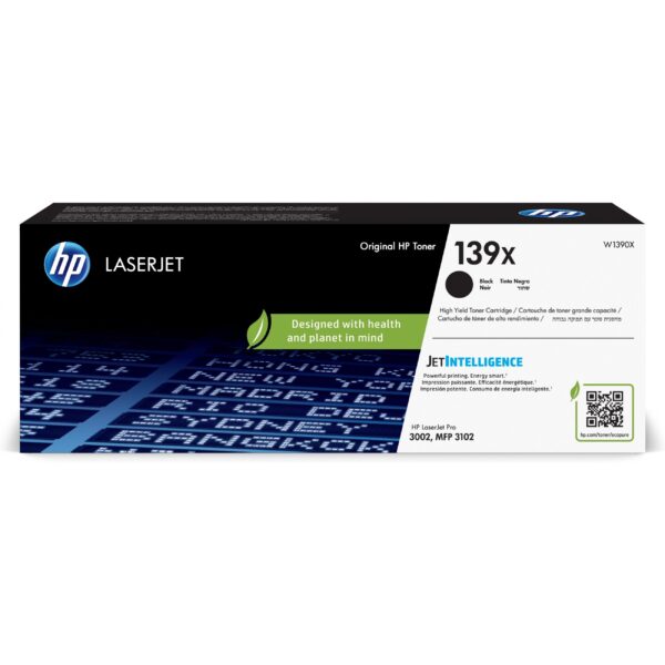 HP No.139X (W1390X) originaaltooner must
