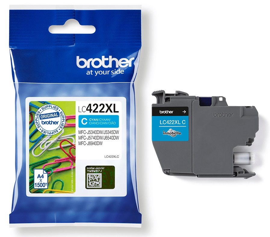 Brother LC422XL originaaltindikassett tsüaan