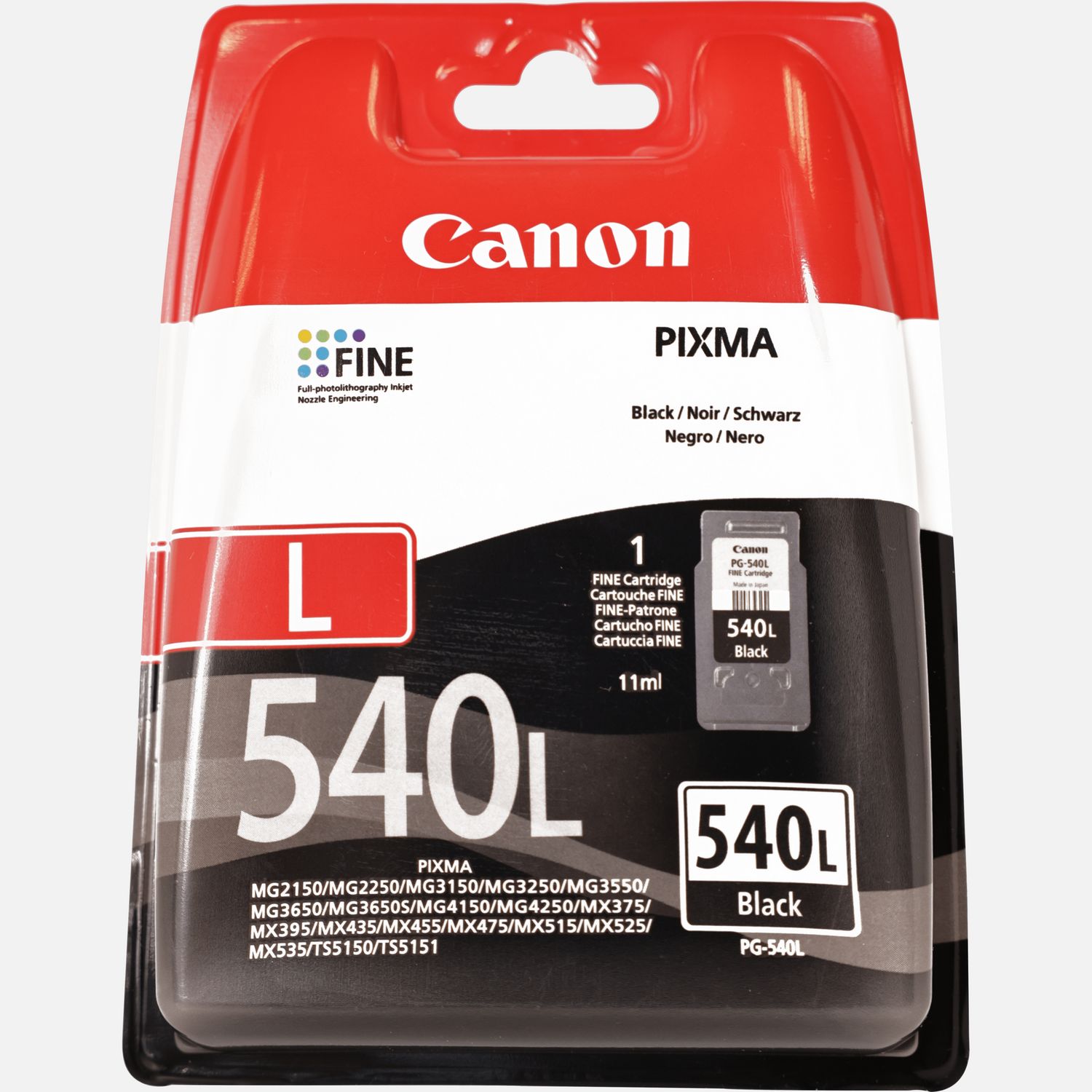 Canon PG-540L originaaltindikassett must