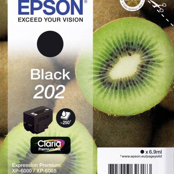 Epson 202XL (C13T02E14010) originaaltindikassett must