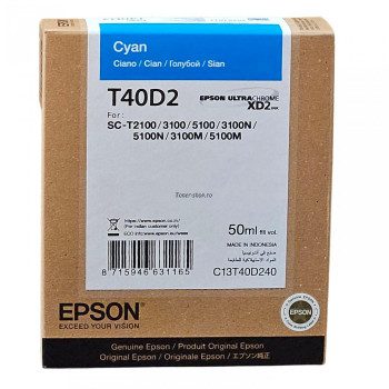 Epson T40D2 originaaltindikassett tsüaan