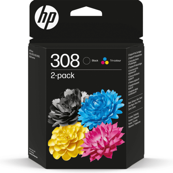 HP No.308 (6L6S6UE) multipack CMYK originaaltindikassett