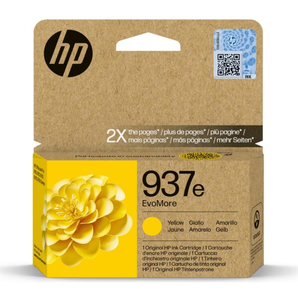 HP Ink No.937E (4S6W8NE) originaaltindikassett kollane