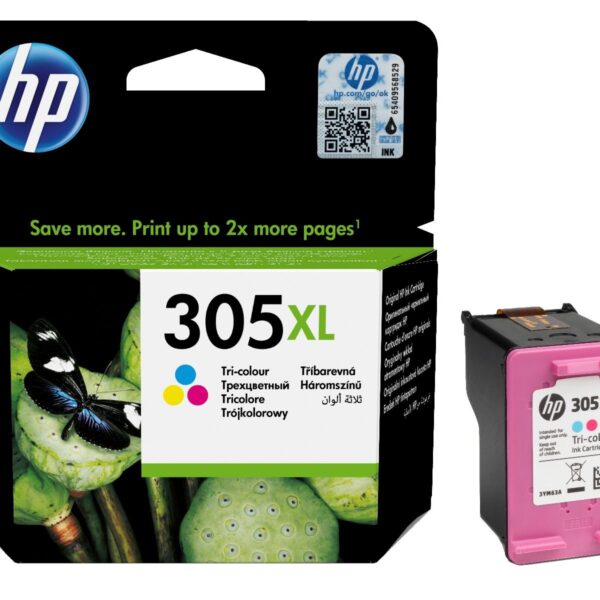 HP No.305XL (3YM63AE) originaaltindikassett must