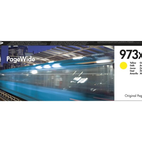 HP No.973X (F6T83AE) originaaltindikassett kollane