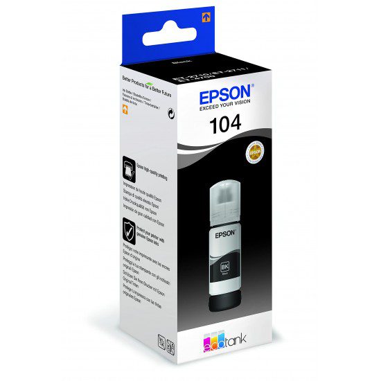 Epson Ink Epson T104 (C13T00P140) originaaltindikassett must
