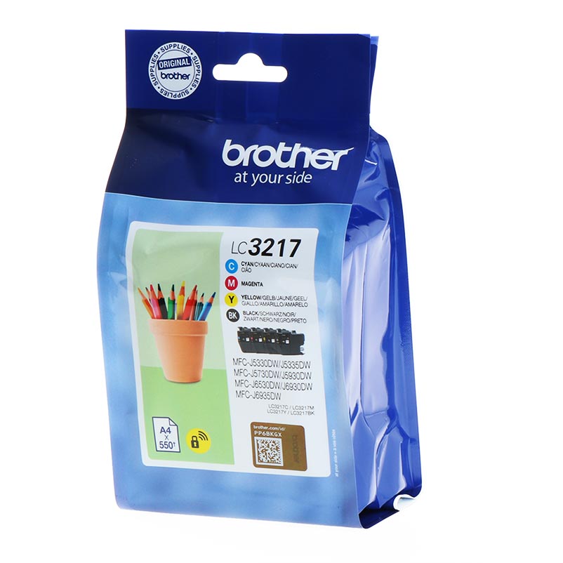 Brother LC3217VALDR multipack CMYK originaaltindikassett