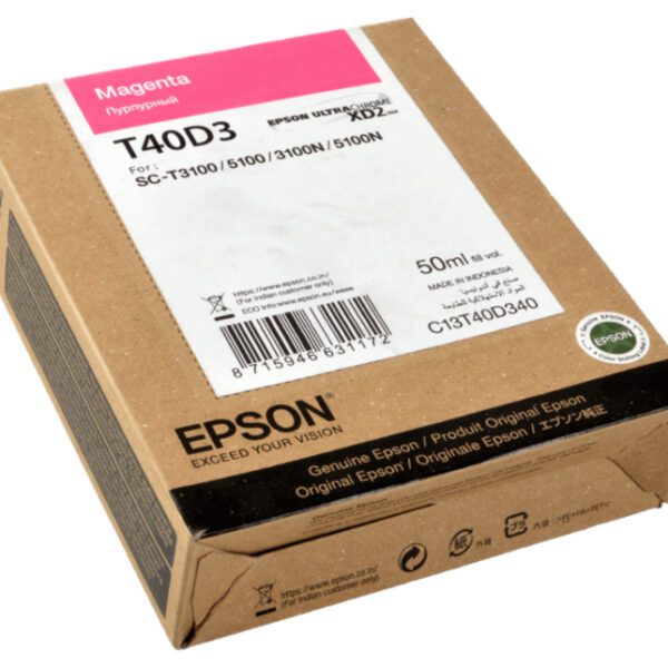 Epson T40D3 originaaltindikassett magenta