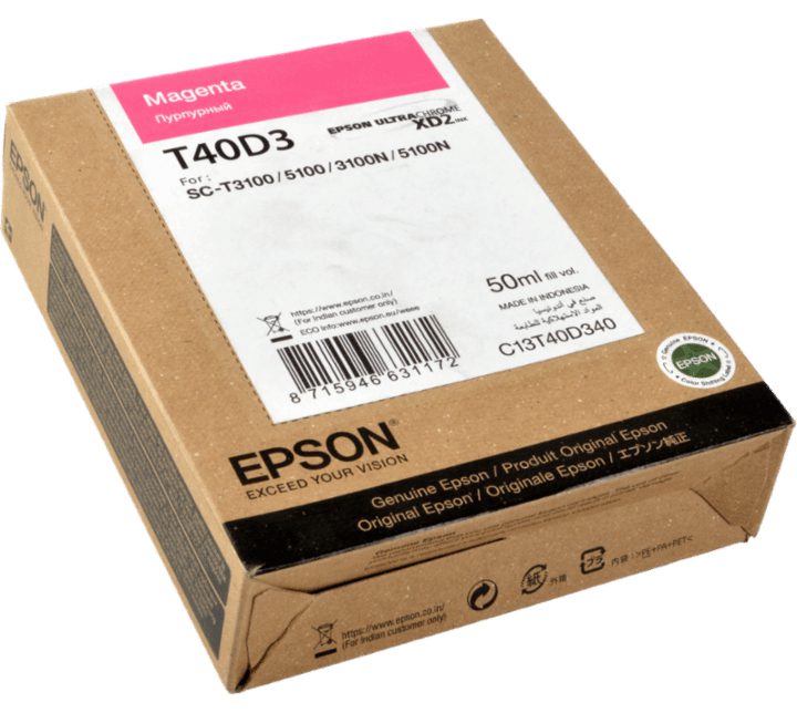 Epson T40D3 originaaltindikassett magenta