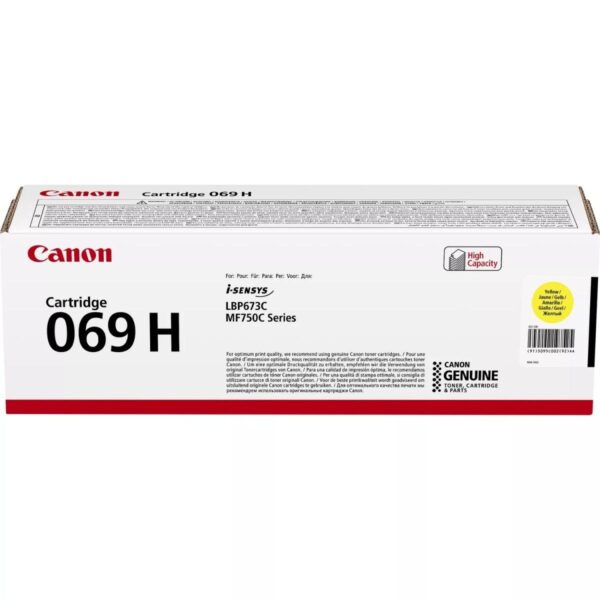 Canon 069H (5095C002) originaaltooner kollane