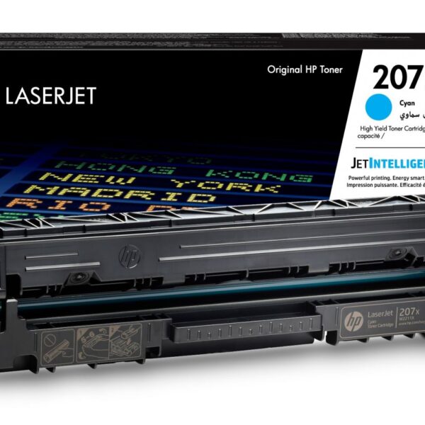 HP No.207X (W2211X) originaaltooner tsüaan