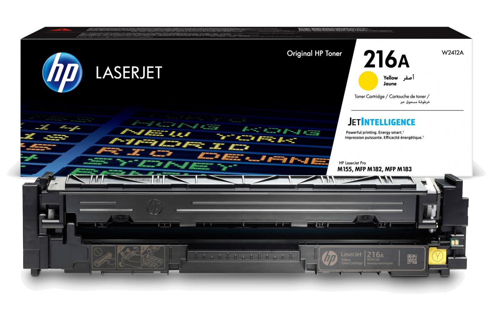 HP No.216A (W2412A) originaaltooner kollane