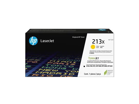 HP No.213X (W2132X) originaaltooner kollane
