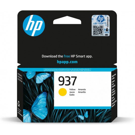HP Ink No.937 (4S6W4NE) originaaltindikassett kollane