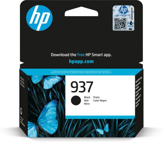 HP Ink No.937 (4S6W5NE) originaaltindikassett must